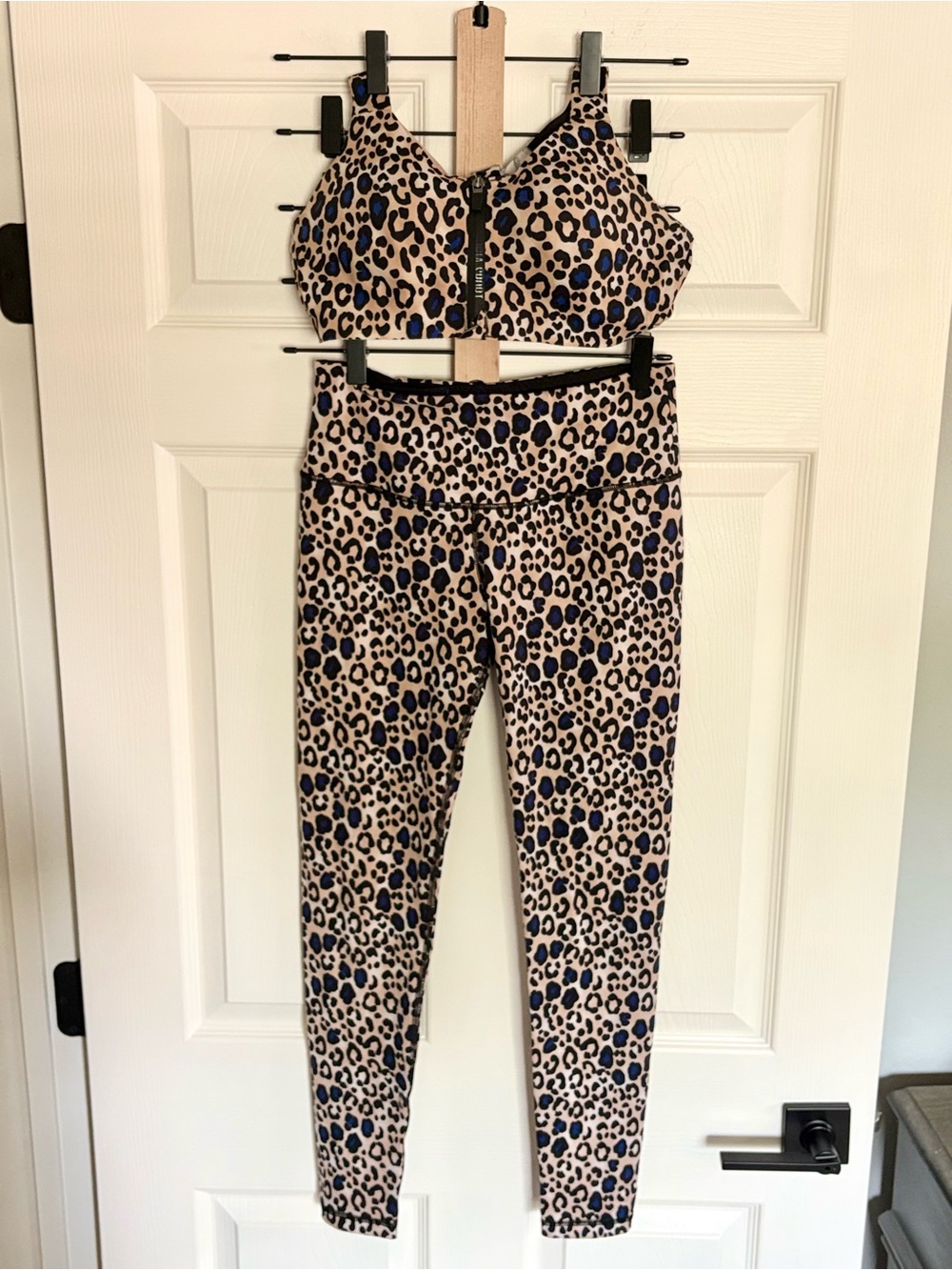Victoria's Secret Knockout Leopard Print Workout Set